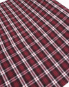 Tecido Flanela Mista Xadrez Duplo Branco Preto e Marsala