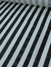 Tecido Crepe de Viscose Macro Listras Preto e Branco