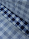 Tecido Tricoline Xadrez Vichy Azul Marinho e Branco