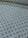 Tecido Crepe de Viscose Poá Nude e Bege