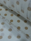 Tecido Crepe de Viscose Poá Nude e Bege