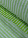 Tecido Viscose Mista com Elastano Listras Verde e Branco