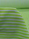 Tecido Viscose Mista com Elastano Listras Verde e Branco