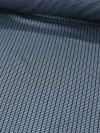 Tecido Viscose Mista Listras Maquinetada Cinza e Preto 