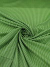 Tecido Viscose Mista Maquinetada Micro Listras Tons de Verde