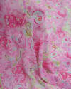Tecido Crepe Chiffon Cashmere Abstrato Rosa Bebê (0.5m)