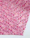 Tecido Crepe Chiffon Tapete Floral Tons de Rosa