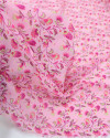 Tecido Crepe Chiffon Tapete Floral Tons de Rosa