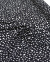 Tecido Viscose Italiano Animal Print Abstrato Branco e Preto