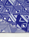 Tecido Viscose Estampa Chevron Azul