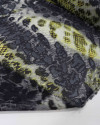 Tecido Crepe Chiffon Animal Print Amarelo e Preto