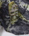 Tecido Crepe Chiffon Animal Print Amarelo e Preto