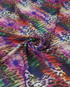 Tecido Crepe GGT Animal Print Listrado Colorido