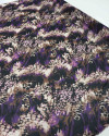Tecido Crepe Chiffon Animal Print Marrom, Roxo e Preto