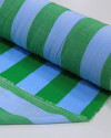 Tecido Viscose Listras Verde e Azul