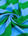 Tecido Viscose Listras Verde e Azul