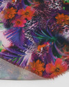 Tecido Crepe Silk Floral e Animal Print Colorido