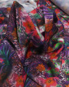 Tecido Crepe Silk Floral e Animal Print Colorido