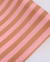 Tecido Viscose Listrado Rosa e Castanho Claro