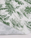 Tecido Viscose Premium Toile de Jouy Verde e Offwhite