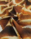 Tecido Tricoline Italiano Macro Animal Print Caramelo e Creme