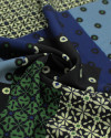 Tecido Viscose Italiano Multi Estampas em Recortes Coloridas