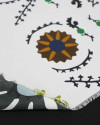 Tecido Crepe Silk Italiano Macro Mandalas Tons Frios