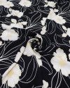 Tecido Viscose Macro Portulaca Creme e Preto (2.7m)