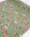 Tecido Linho Misto Floral Provençal Rosa e Pistache