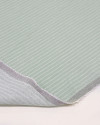 Tecido Linho Misto Risca de Giz Offwhite e Verde Menta