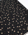 Tecido Crepe Bubble Floral Bege e Preto