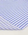 Tecido Viscose Listrada Branco e Azul
