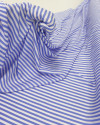 Tecido Viscose Listrada Branco e Azul