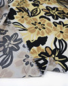 Tecido Viscose Floral Havaiano Preto e Bege (0.5m)