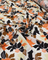 Tecido Viscose Pintura Floral Tons de Outono