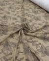Tecido Viscose Premium Desenho Floral Nude
