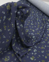 Tecido Viscose Premium Liberty Ciano e Azul Ardósia