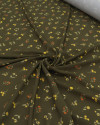 Tecido Viscose Premium Liberty Amarelo, Laranja e Verde Oliva
