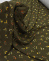 Tecido Viscose Premium Liberty Amarelo, Laranja e Verde Oliva