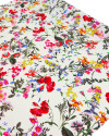 Tecido Viscose Acetinada Italiano Floral Diversos Colorido e Creme
