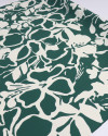 Tecido Crepe de Koshibo Italiano Macro Pintura Abstrata Verde e Creme