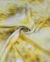 Tecido Crepe Silk Italiano Tie Dye Amarelo
