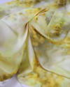 Tecido Crepe Silk Italiano Tie Dye Amarelo
