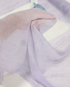 Tecido Crepe Chiffon Italiano Caricatura em Negativo e Lilás (1,5x1,38)
