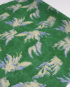 Tecido Crepe Chiffon Italiano Samambaias em Negativo e Verde