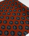 Tecido Viscose Coqueiros Preto e Terracota
