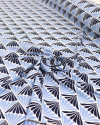 Tecido Viscose Estampa Retrô Azul