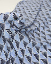Tecido Viscose Estampa Retrô Azul