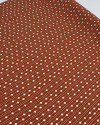 Tecido Viscose Poá e Pontilhados Creme e Terracota