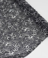 Tecido Crepe Chiffon Animal Print Clássico Cinza e Preto